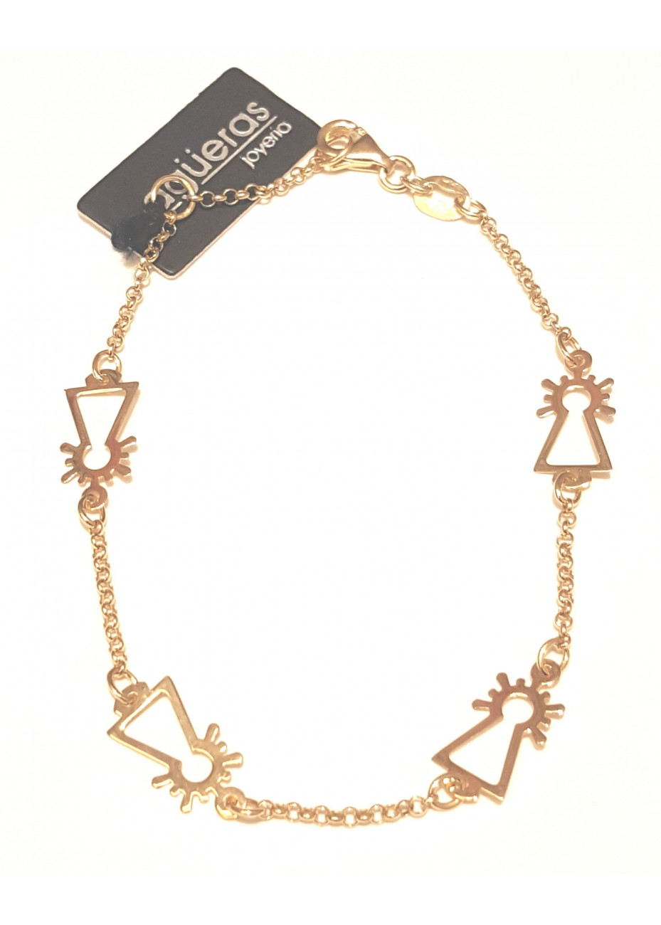 Pulsera Virgen del Pilar oro