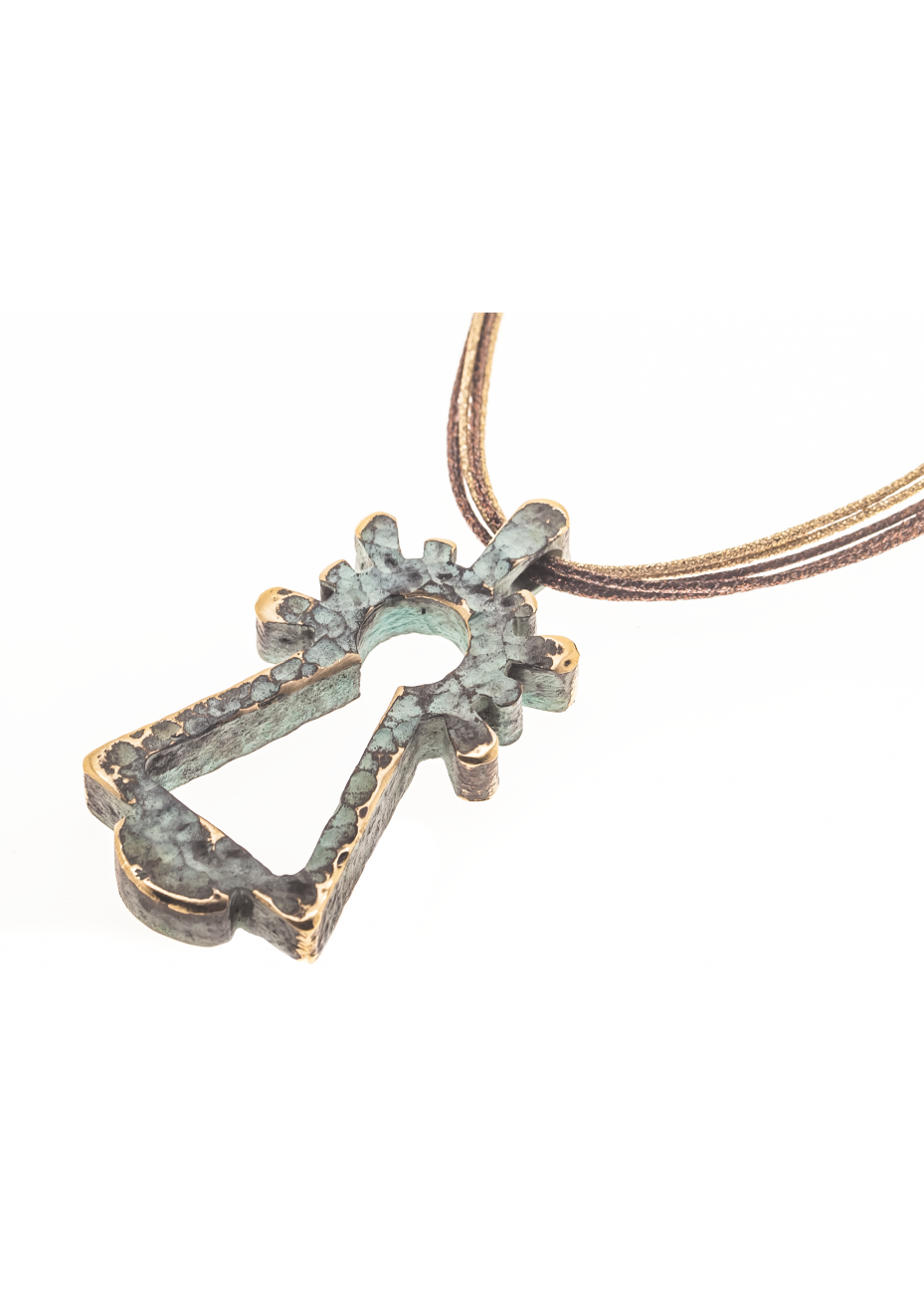 Colgante Virgen bronce