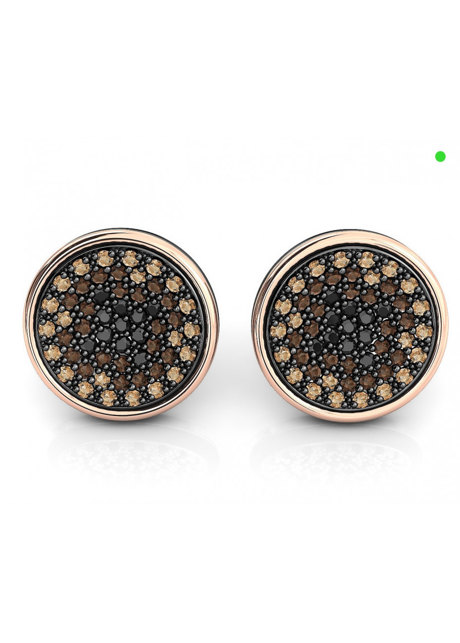 Pendientes plata, oro y espinelas