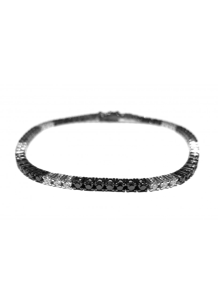 Pulsera Riviére oro blanco y diamantes Pulsera Riviére oro blanco y diamantes