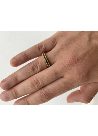 Anillo oro amarillo y diamantes