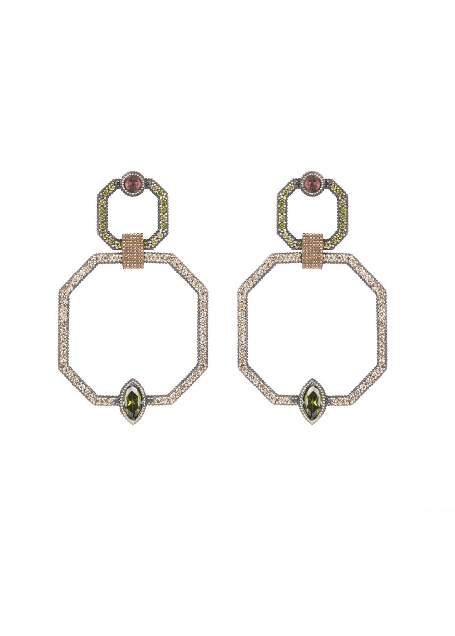 Pendientes SUNFIELD octogonal grandes