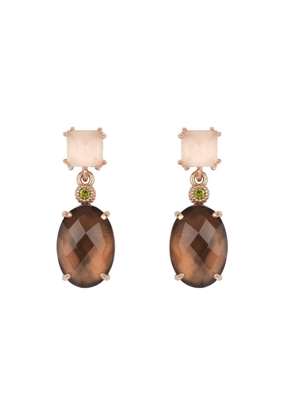 Pendientes SUNFIELD  combined brown