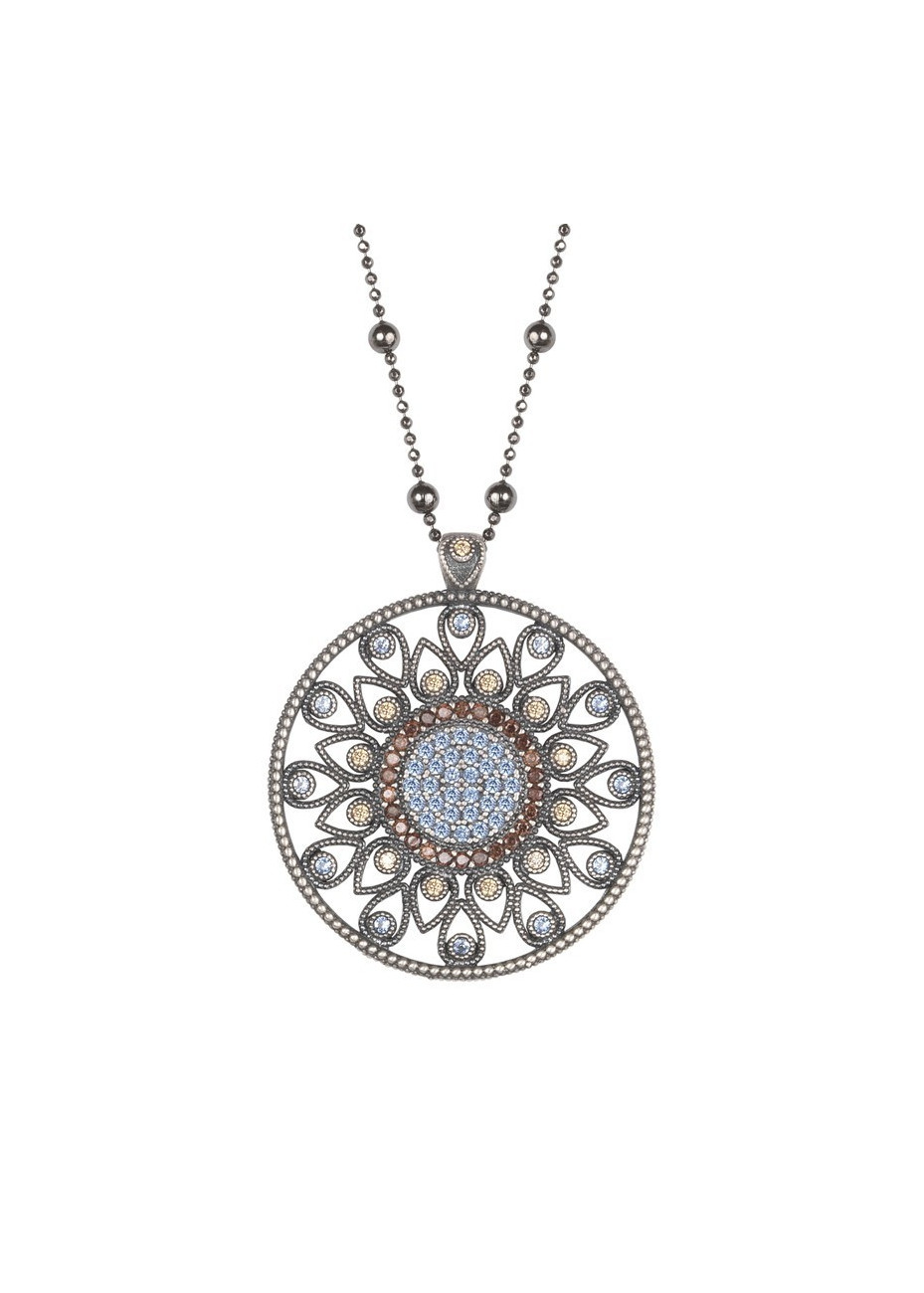 Colgante SUNFIELD plata y circonitas