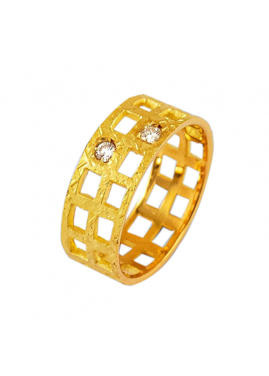 Anillo oro y brillantes