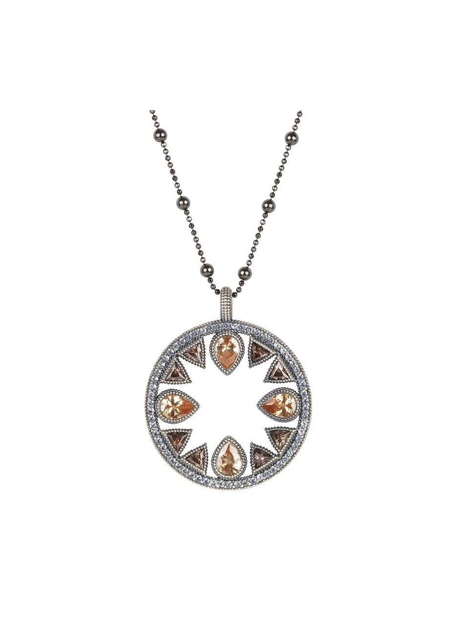 Colgante SUNFIELD plata y circonitas
