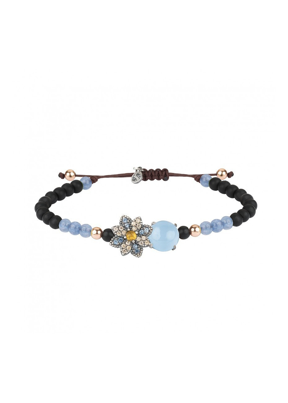 Pulsera SUNFIELD calcedonia, citrino y ónix Pulsera SUNFIELD calcedonia, citrino y ónix