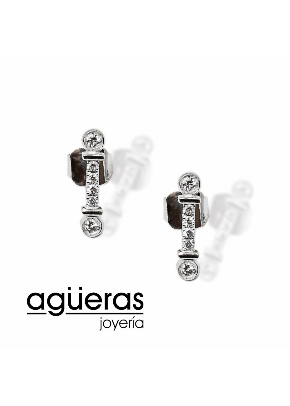 Pendientes Tiffani Fleur de Lis oro y diamantes Pendientes Tiffani Fleur de Lis oro y diamantes