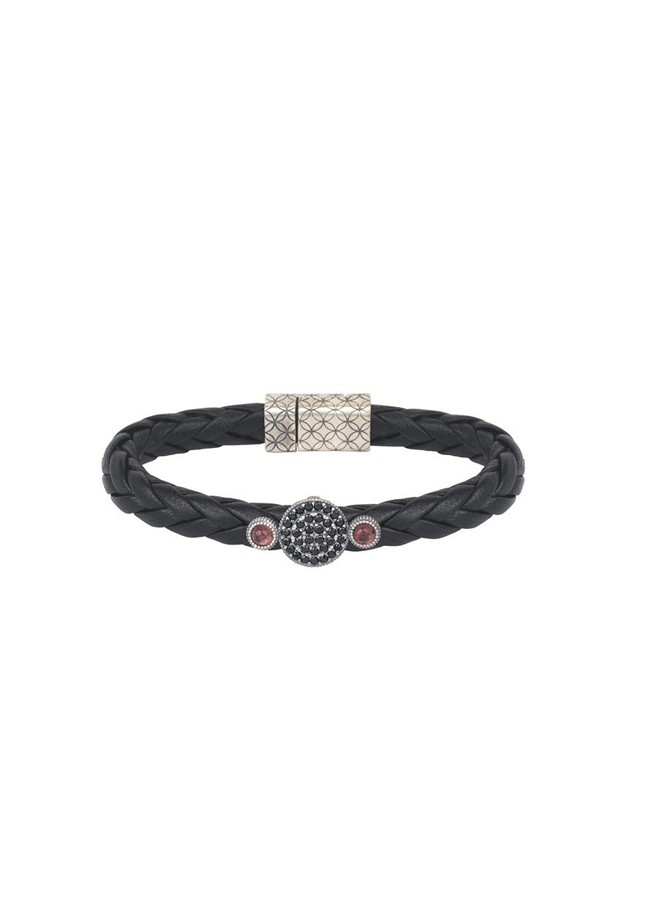 Pulsera SUNFIELD plata, turmalina y espinelas
