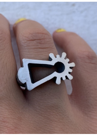 Anillo Virgen del Pilar plata
