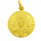 Medalla Virgen del Pilar oro 14mm