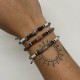 Pulsera SUNFIELD plata y circonitas