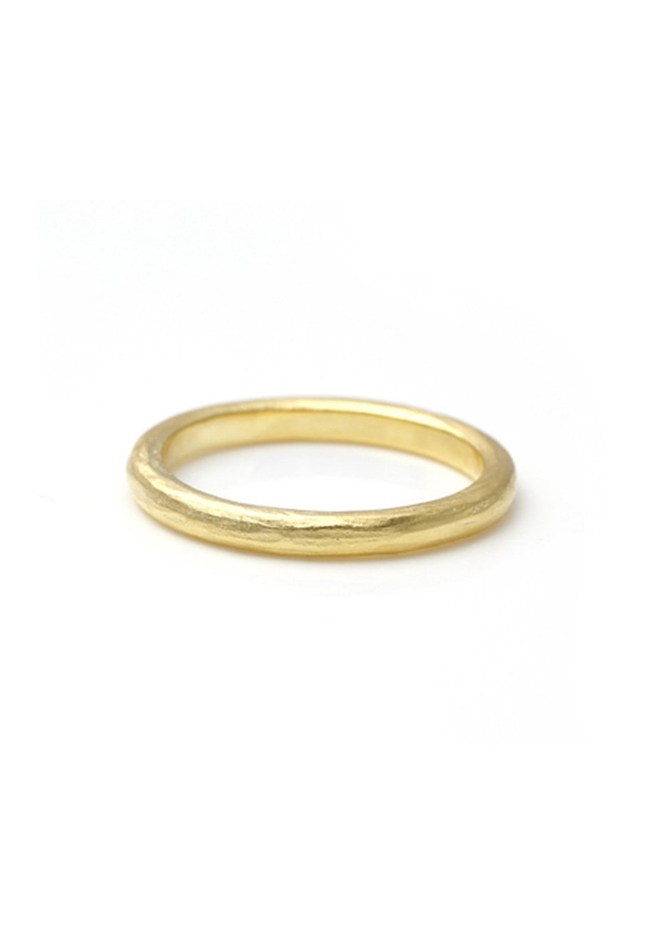 Alianza oro amarillo con textura mate