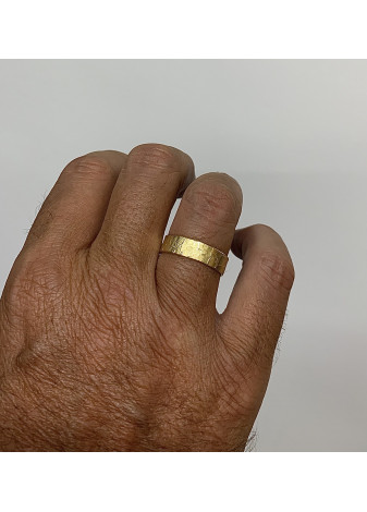 Alianza oro amarillo con textura mate