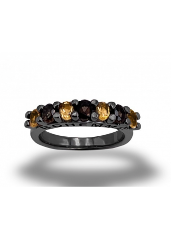 Anillo ALLEGRIA plata y semipreciosas