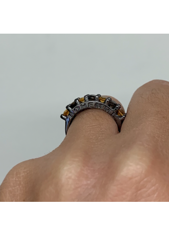Anillo ALLEGRIA plata y semipreciosas