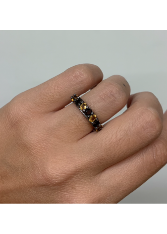 Anillo ALLEGRIA plata y semipreciosas