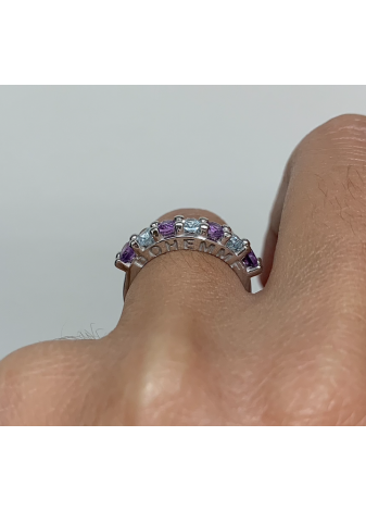 Anillo ALLEGRIA plata y semipreciosas