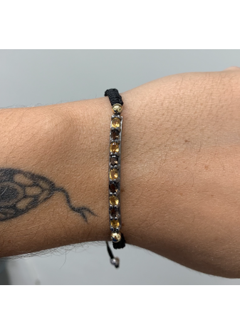 PULSERA ALLEGRIA PLATA Y SEMIPRECIOSAS