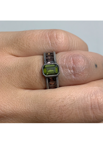 Anillo SUNFIELD plata y circonitas