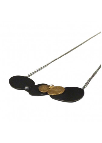 Collar oro, plata y diamantes
