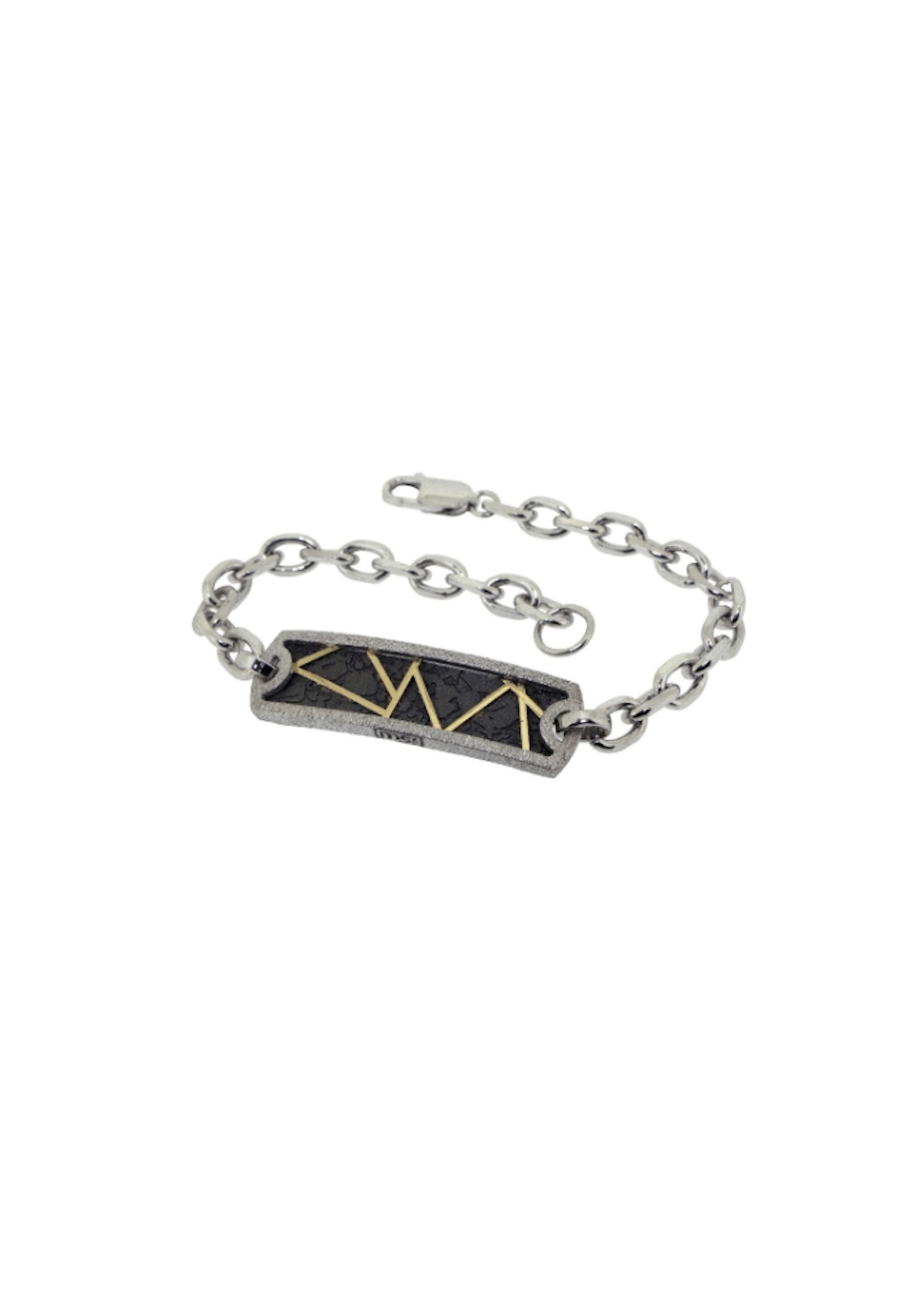 Pulsera MSMAN plata y oro Pulsera MSMAN plata y oro
