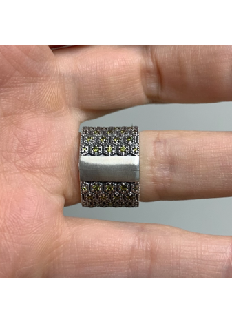 Anillo BERET calcedonia azul