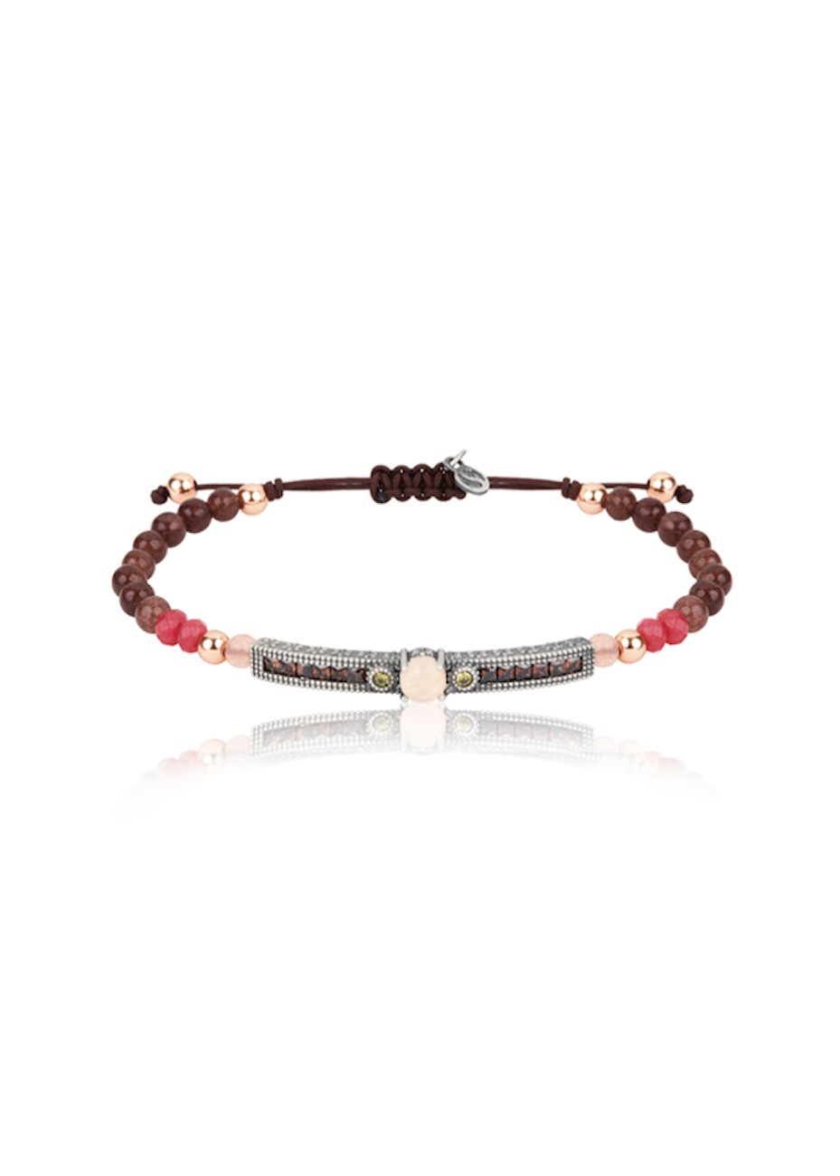 Pulsera Bolvir plata y cuarzo Pulsera Bolvir plata y cuarzo