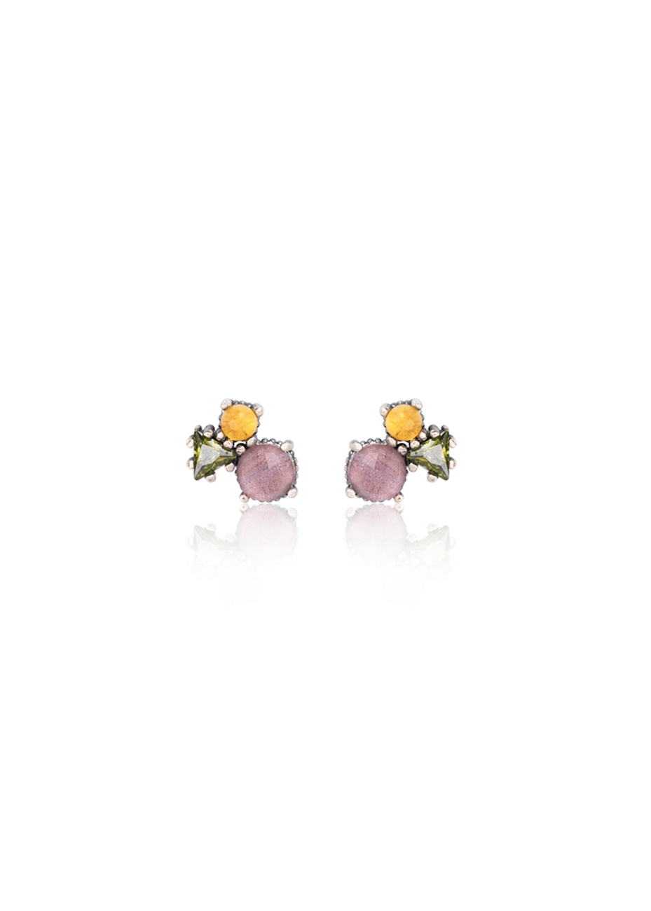 Pendientes SANTA FE plata y turmalina