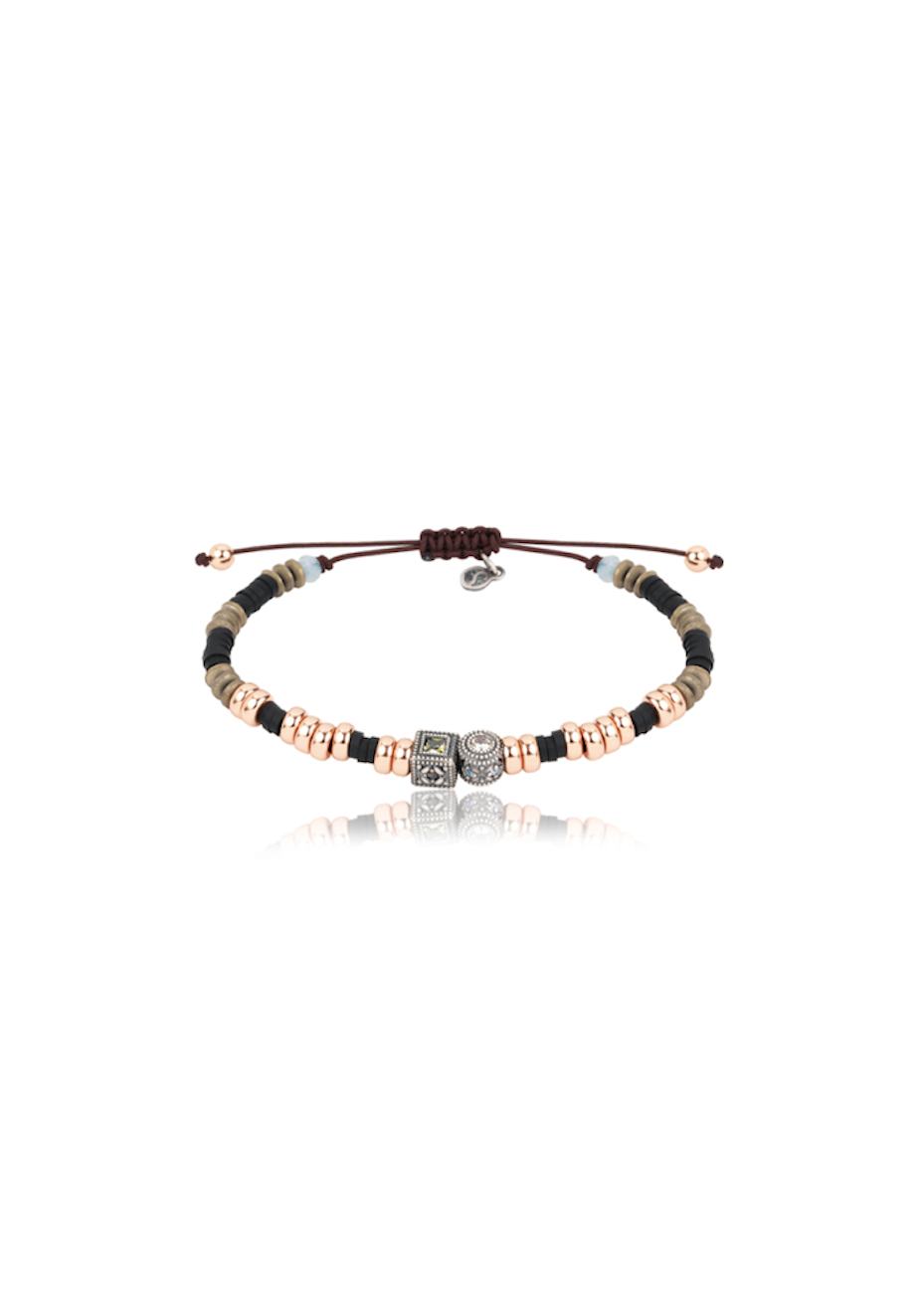 Pulsera ARÁN plata y semipreciosas