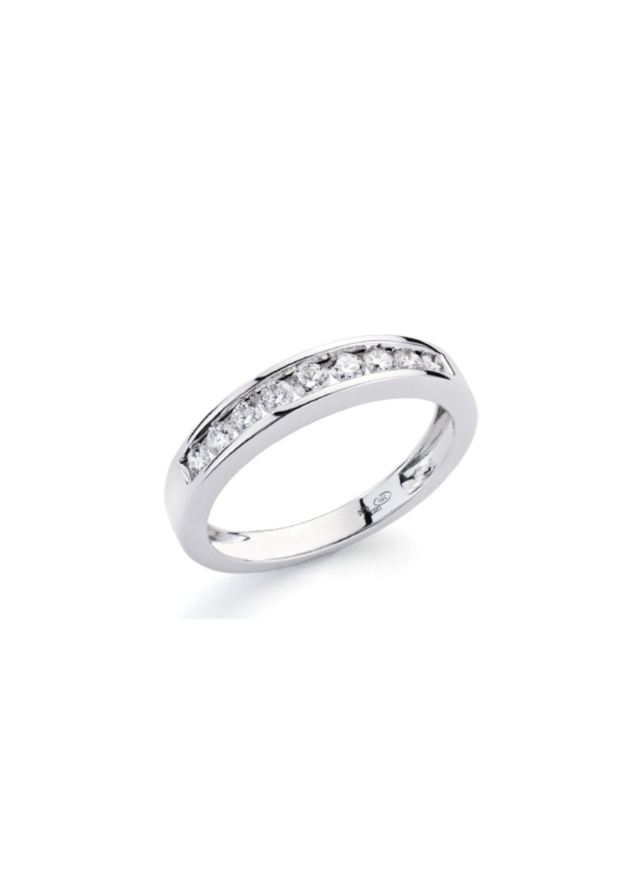 Anillo oro blanco y brillantes
