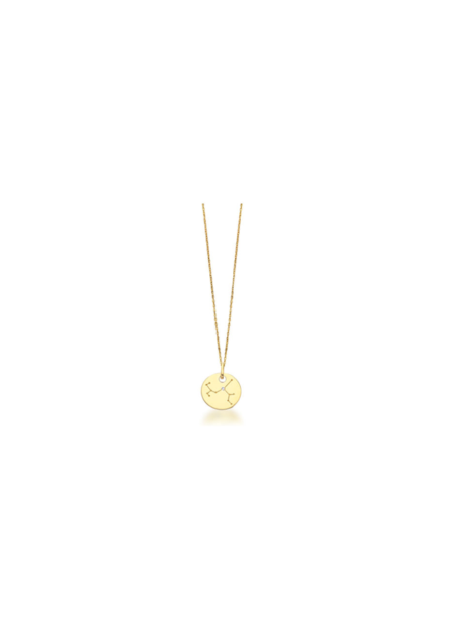 Colgante constelación horóscopo oro y diamante