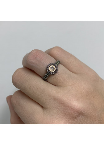 Anillo SUNFIELD GORBEIA plata y semipreciosas