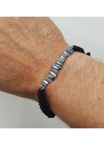 Pulsera MSMAN plata y oro