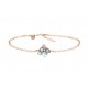 Pulsera SUNFIELD plata rosa y semipreciosas