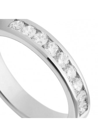 Anillo oro blanco y brillantes