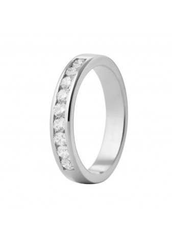 Anillo oro blanco y brillantes