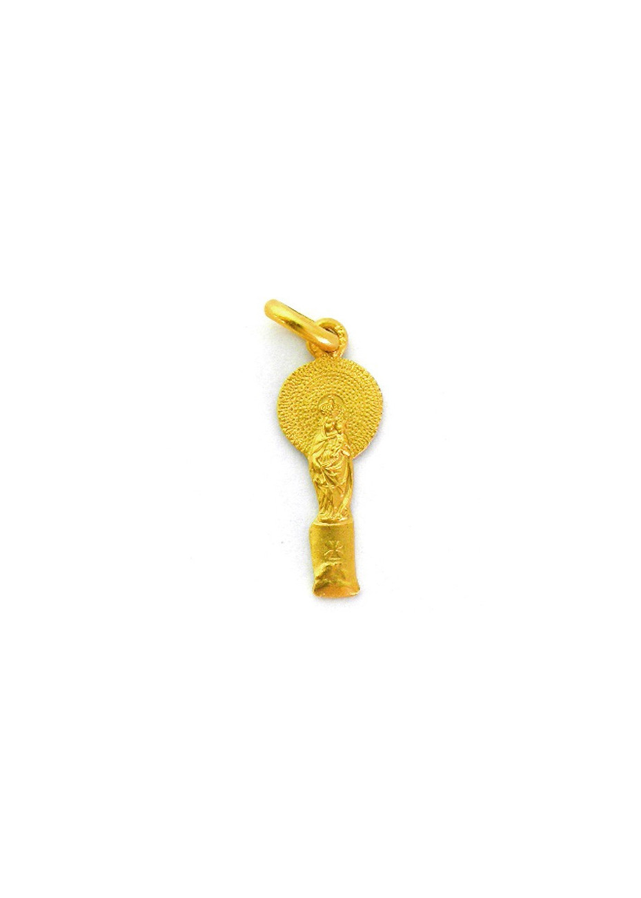 Silueta Virgen del Pilar oro