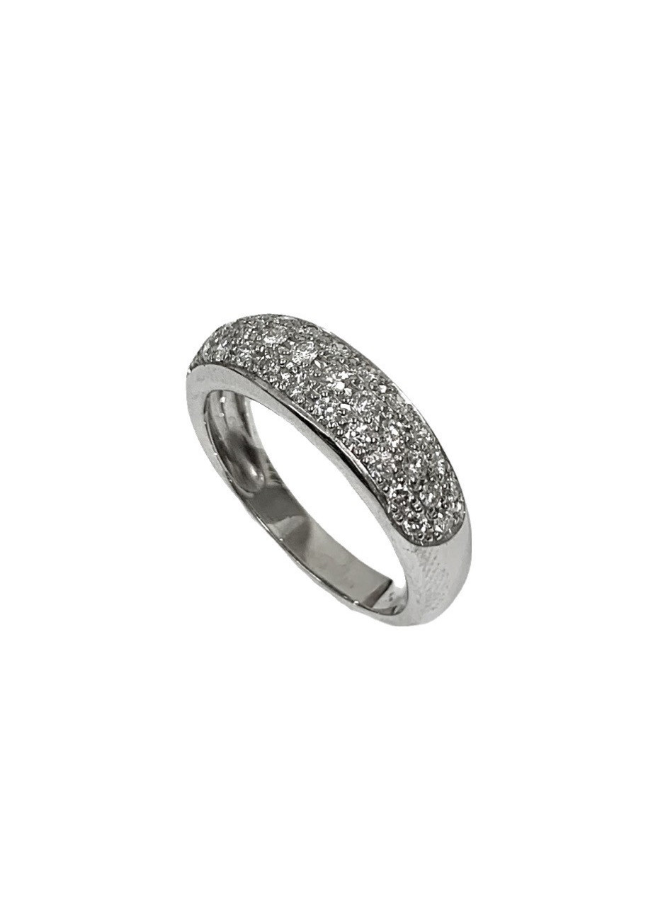 Anillo oro blanco y diamantes