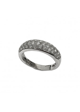 Anillo oro blanco y diamantes