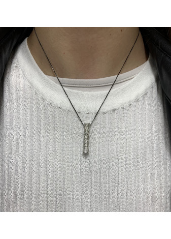 Colgante columna plata Virgen del Pilar
