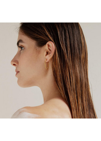 Pendientes aros en oro amarillo
