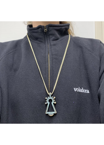 Colgante Virgen bronce