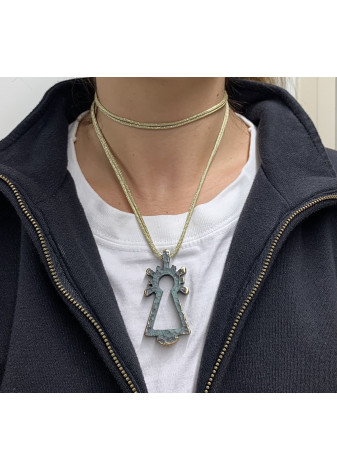 Colgante Virgen bronce