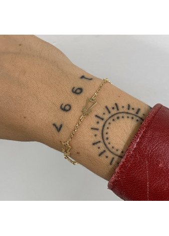 Pulsera Virgen del Pilar oro