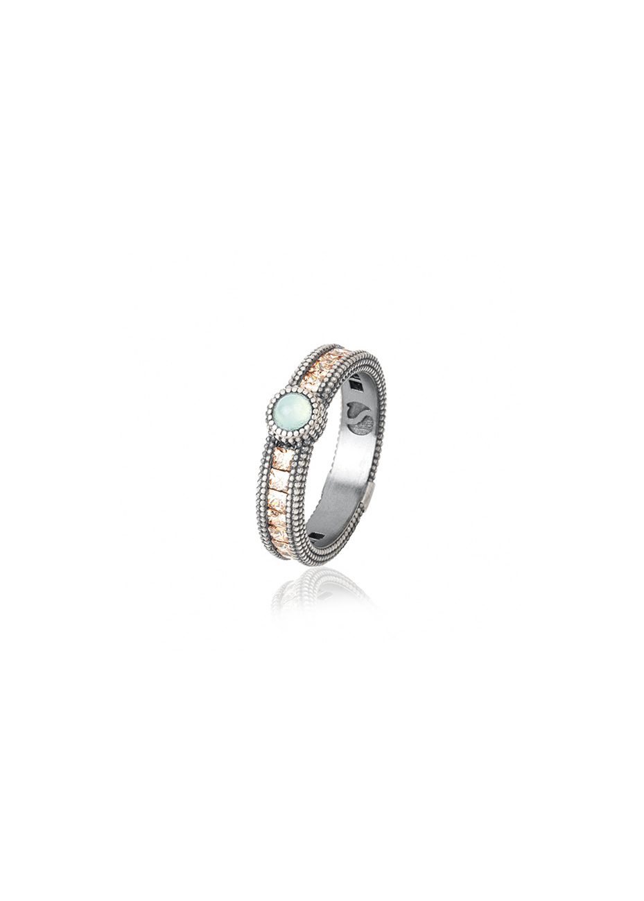 Anillo SUNFIELD plata y semipreciosas