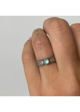 Anillo SUNFIELD plata y semipreciosas