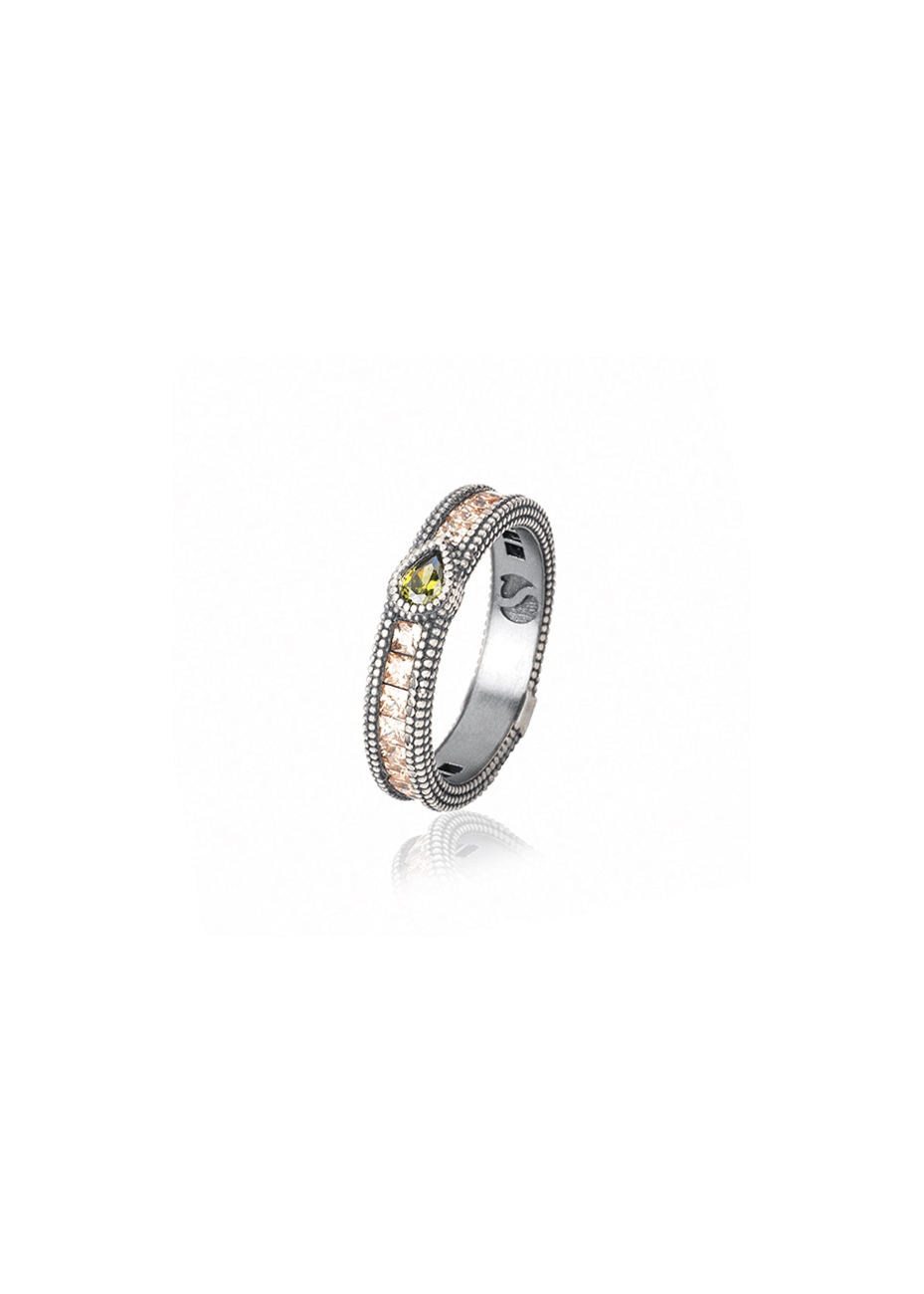 Anillo SUNFIELD plata y semipreciosas