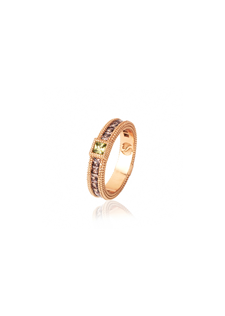 Anillo SUNFIELD plata y semipreciosas