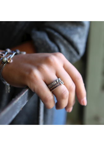 Anillo SUNFIELD plata y semipreciosas